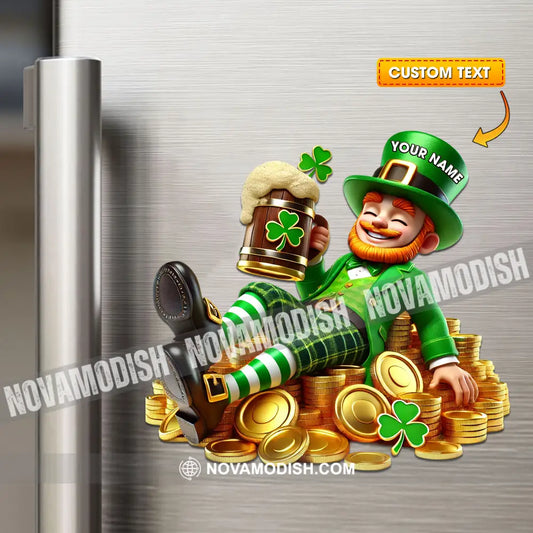 Happy Patrick’s Day Fridge Magnet - Personalized 3.54’’ / 1 Piece