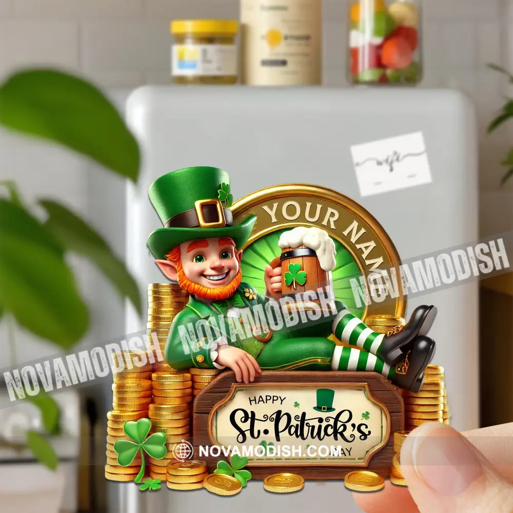 Happy St.patrick’s Day Fridge Magnet - Personalized