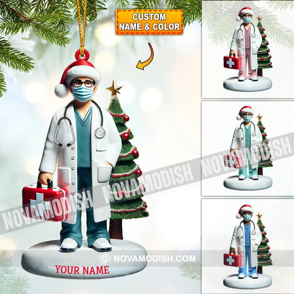 Healthcare Staff Christmas Ornament Personalized 3.54’’ / 1