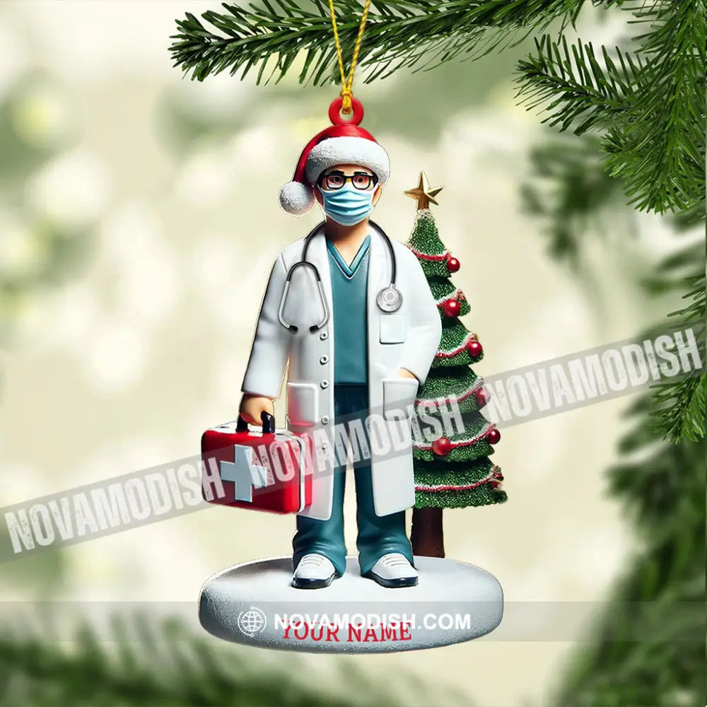 Healthcare Staff Christmas Ornament Personalized