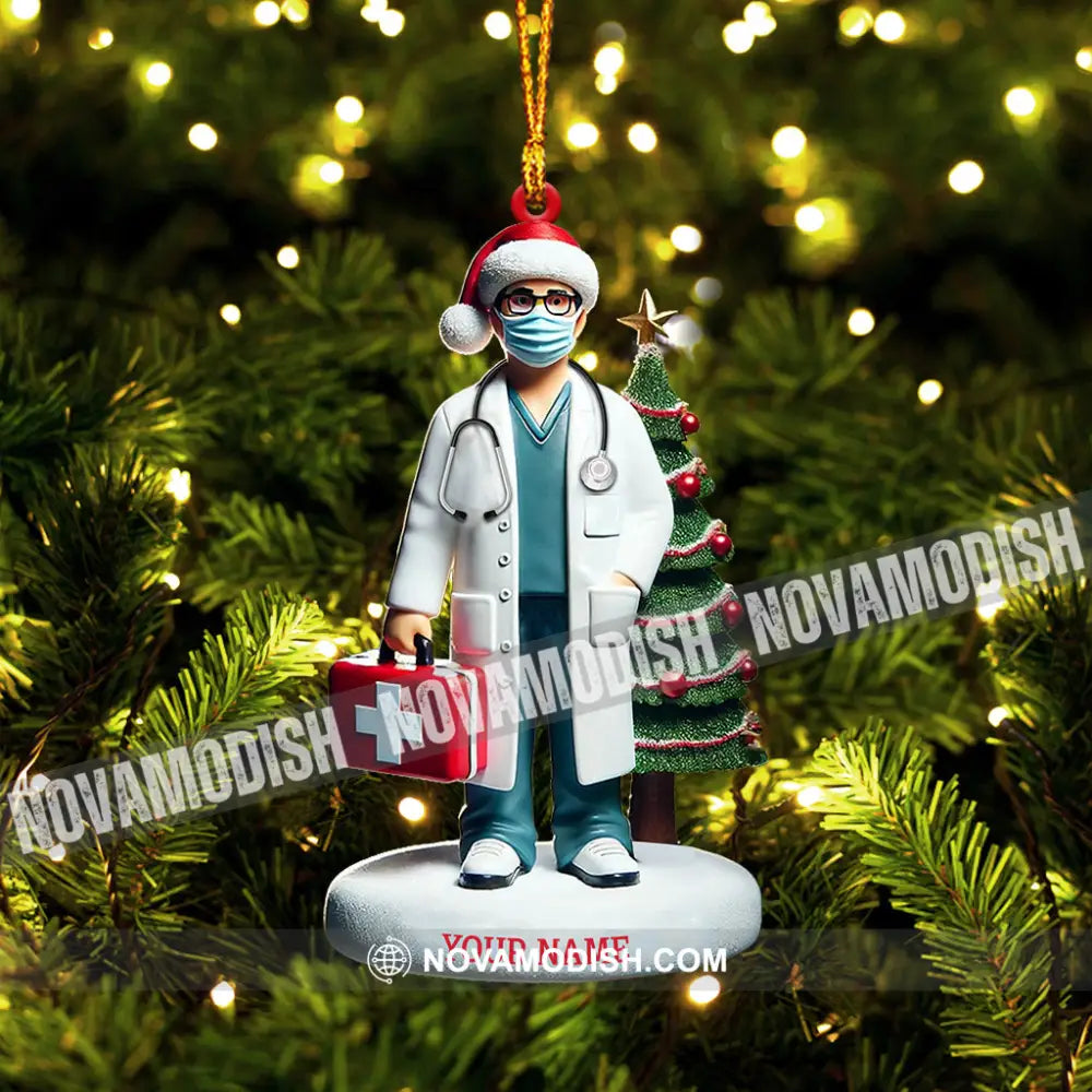 Healthcare Staff Christmas Ornament Personalized