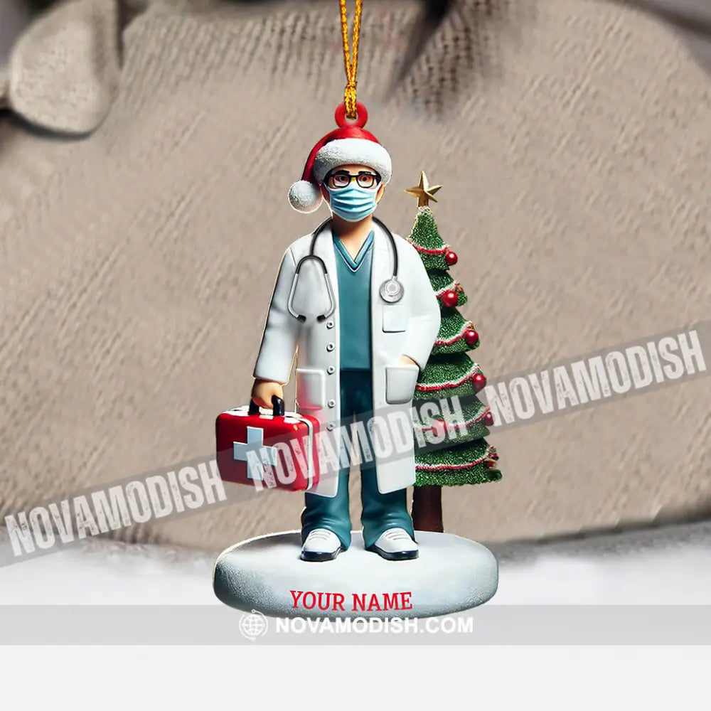 Healthcare Staff Christmas Ornament Personalized