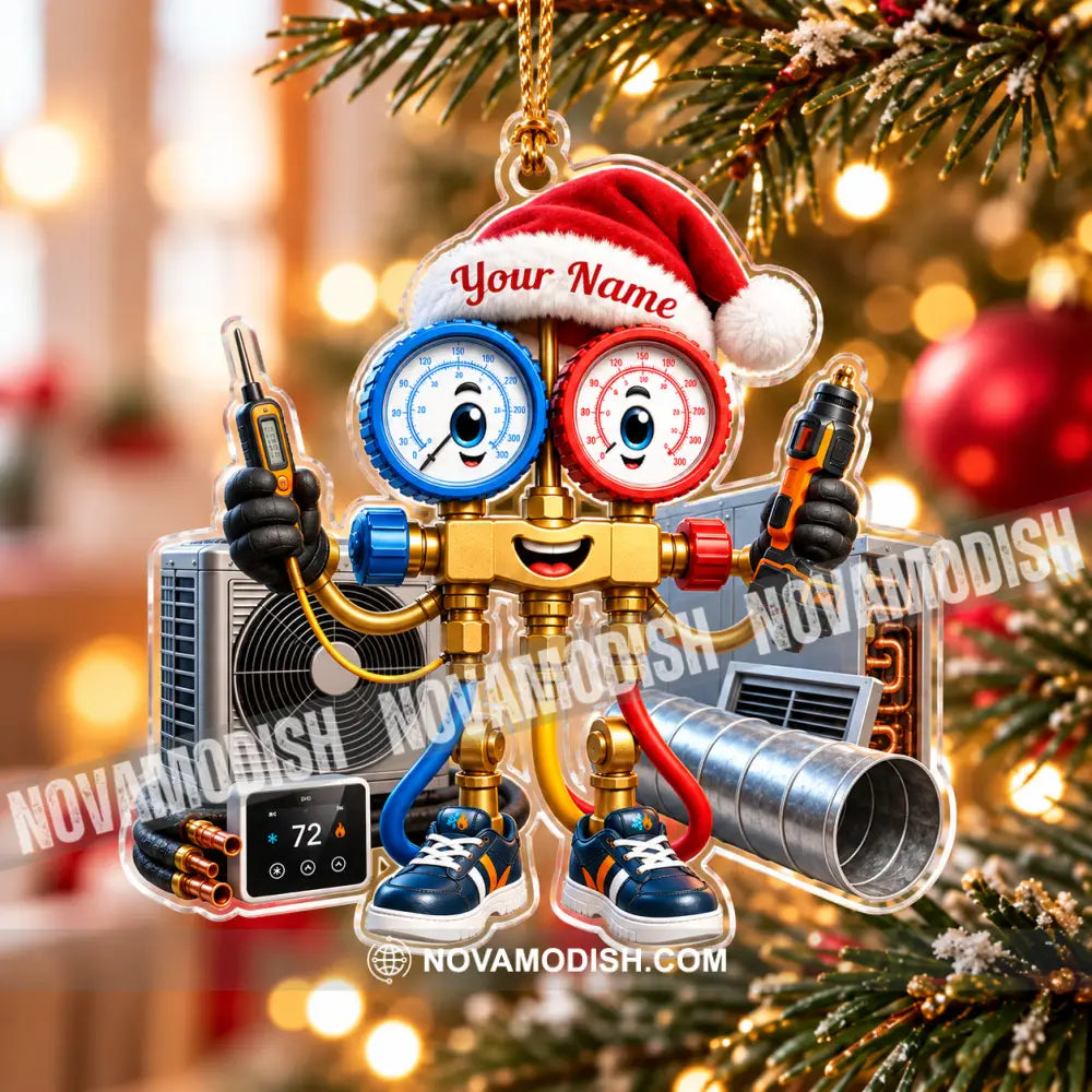 HVAC Tech Home Decor Christmas Ornament Personalized Ornament - Ornament