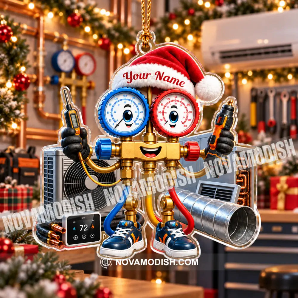 HVAC Tech Home Decor Christmas Ornament Personalized Ornament - Ornament