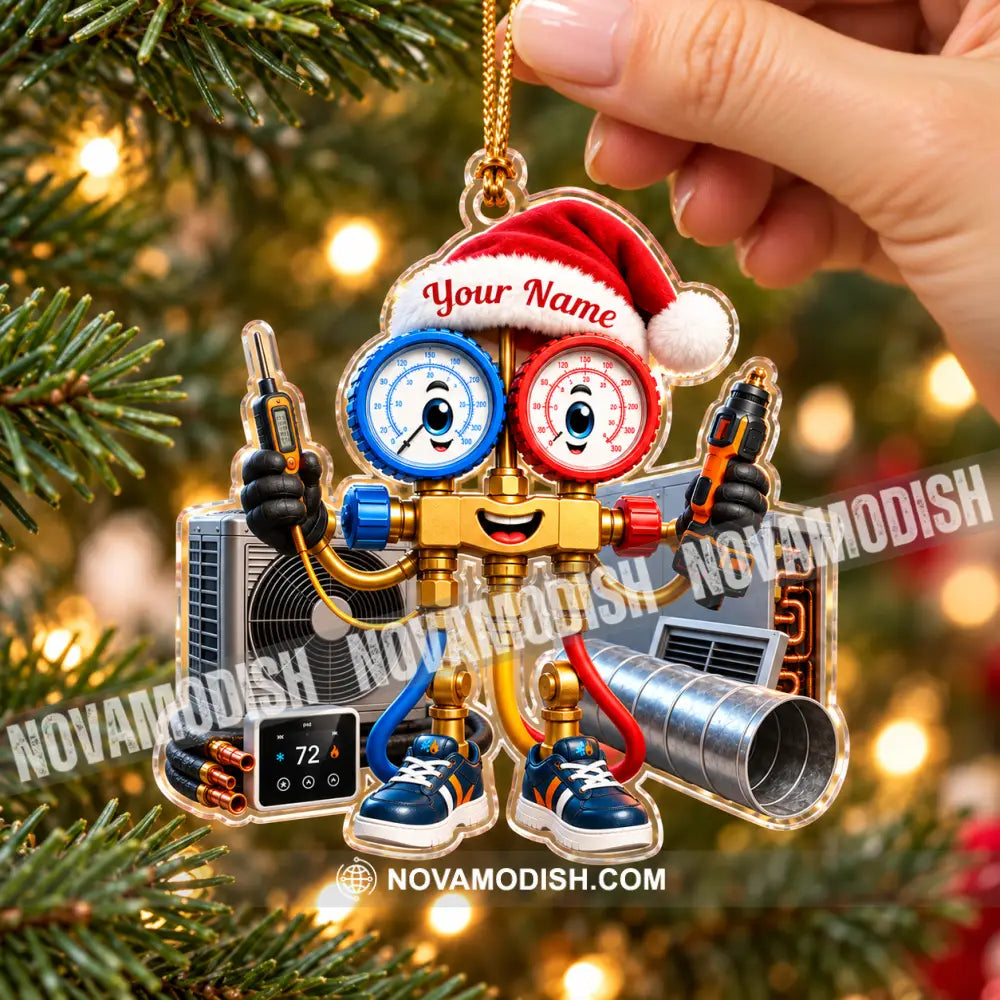 HVAC Tech Home Decor Christmas Ornament Personalized Ornament - Ornament
