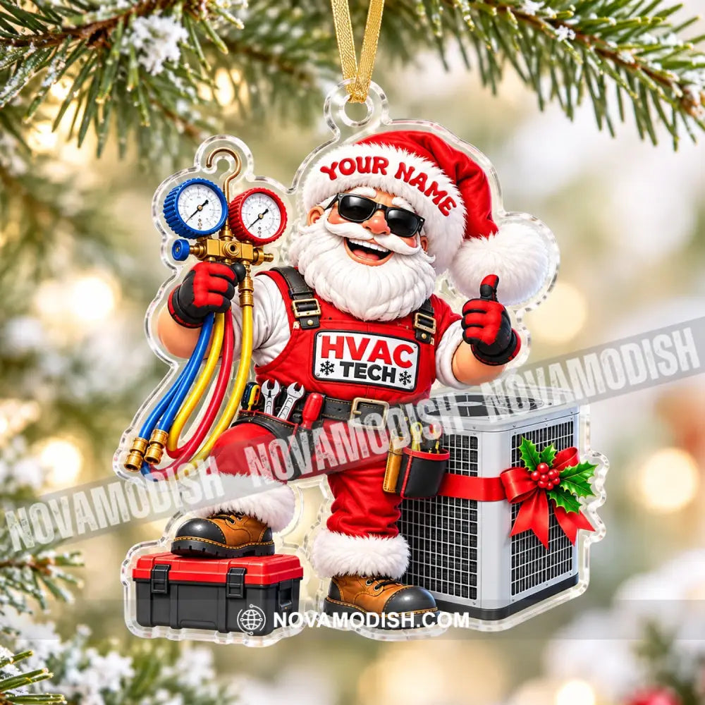 HVAC Tech Home Decor Christmas Ornament Personalized Ornament - Ornament