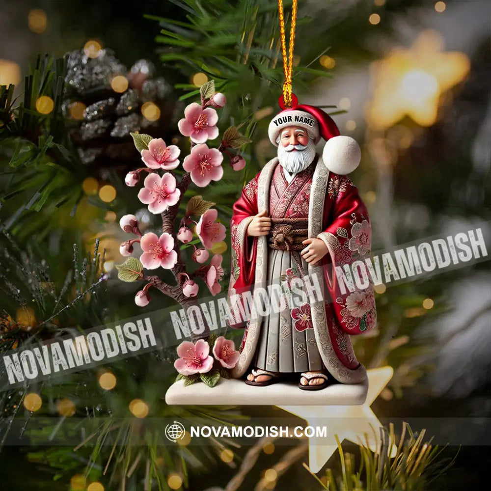 Japanese Santa Home Decor Christmas Ornament Personalized