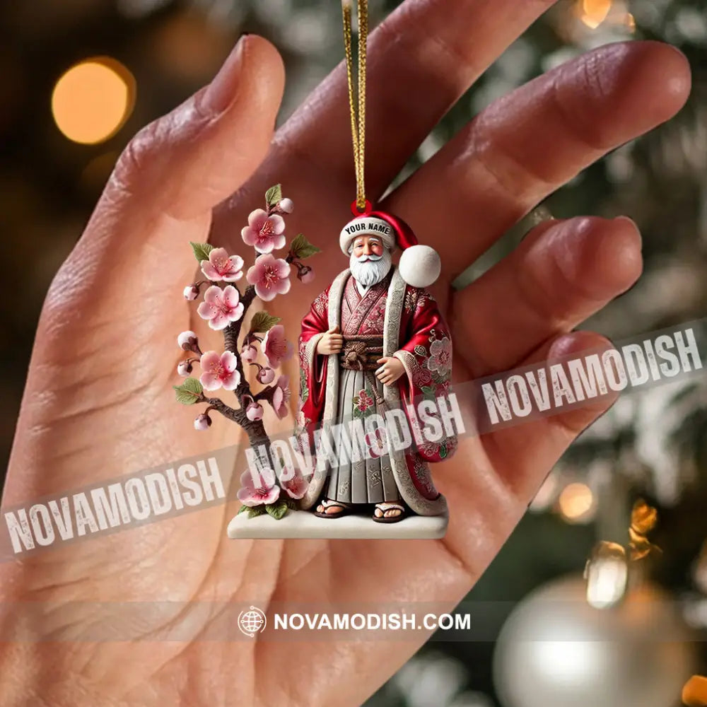 Japanese Santa Home Decor Christmas Ornament Personalized 3.54’’ / 1