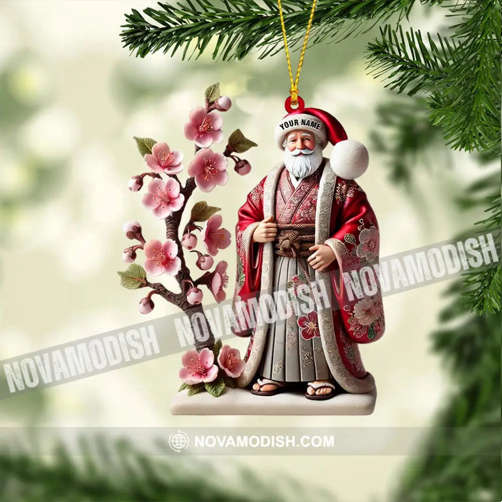 Japanese Santa Home Decor Christmas Ornament Personalized