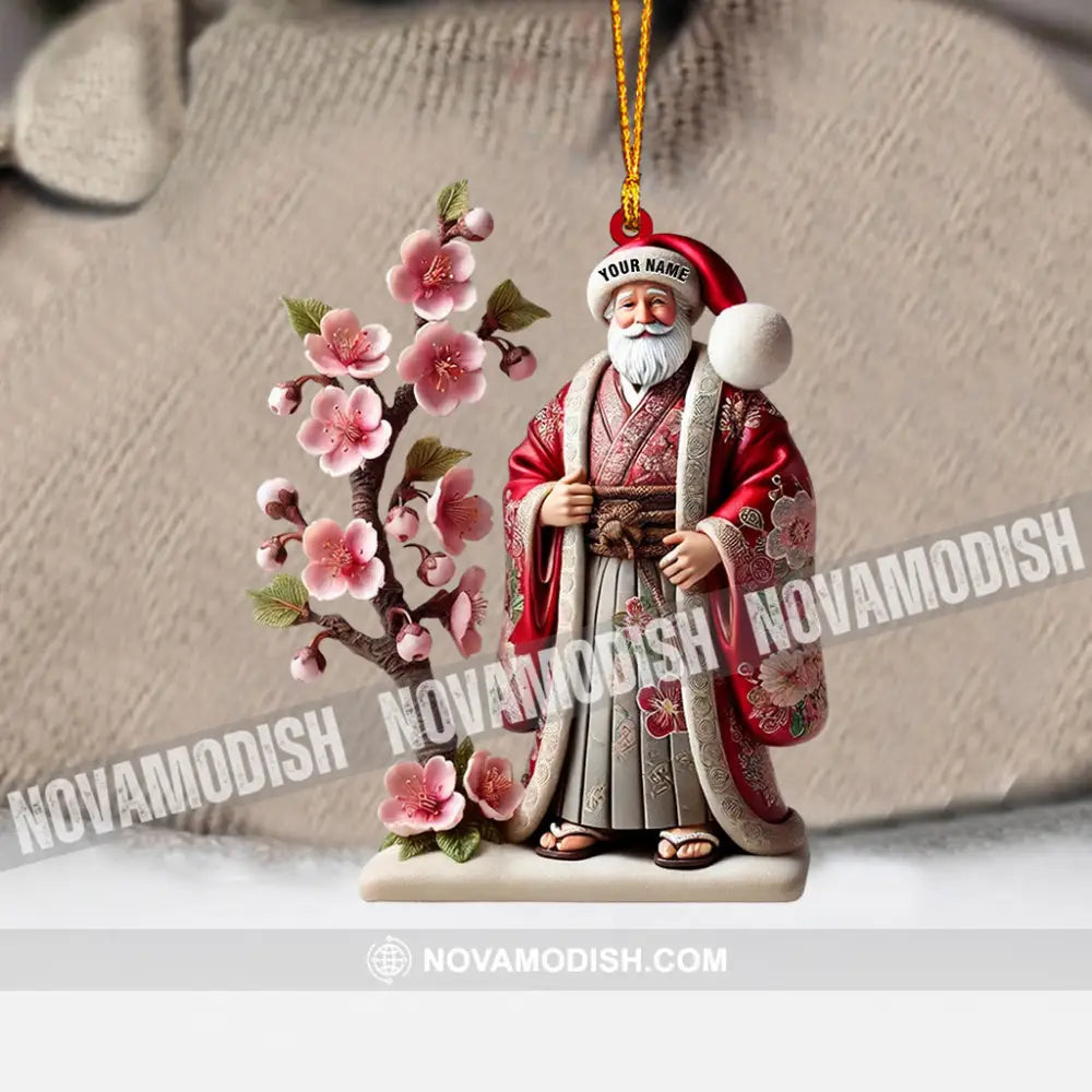 Japanese Santa Home Decor Christmas Ornament Personalized