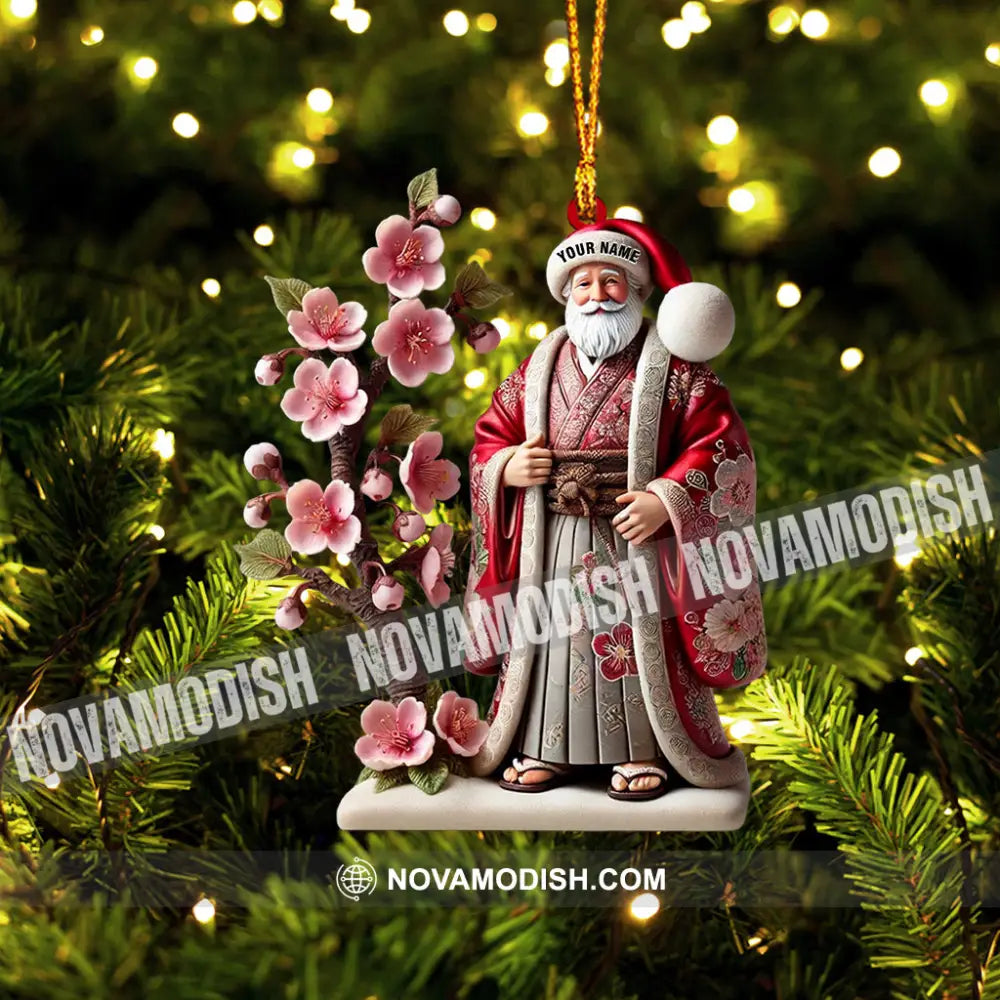 Japanese Santa Home Decor Christmas Ornament Personalized