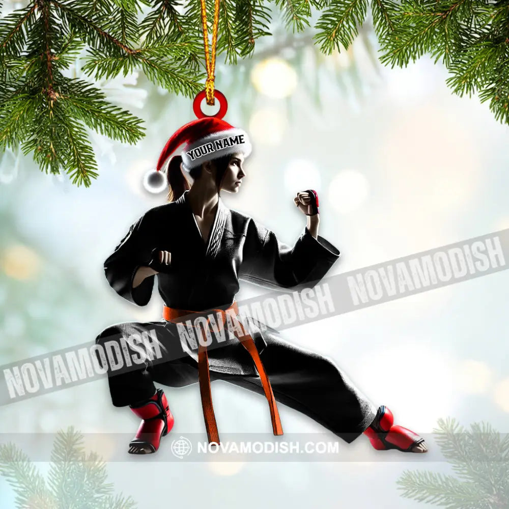 Karate Christmas Home Decor Ornament Personalized