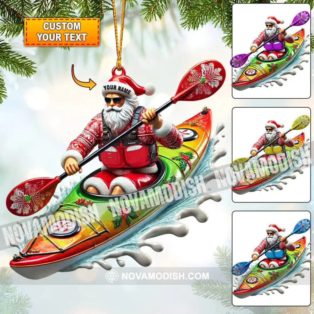 Kayak Christmas Home Decor Ornament Personalized 3.54’’ / 1