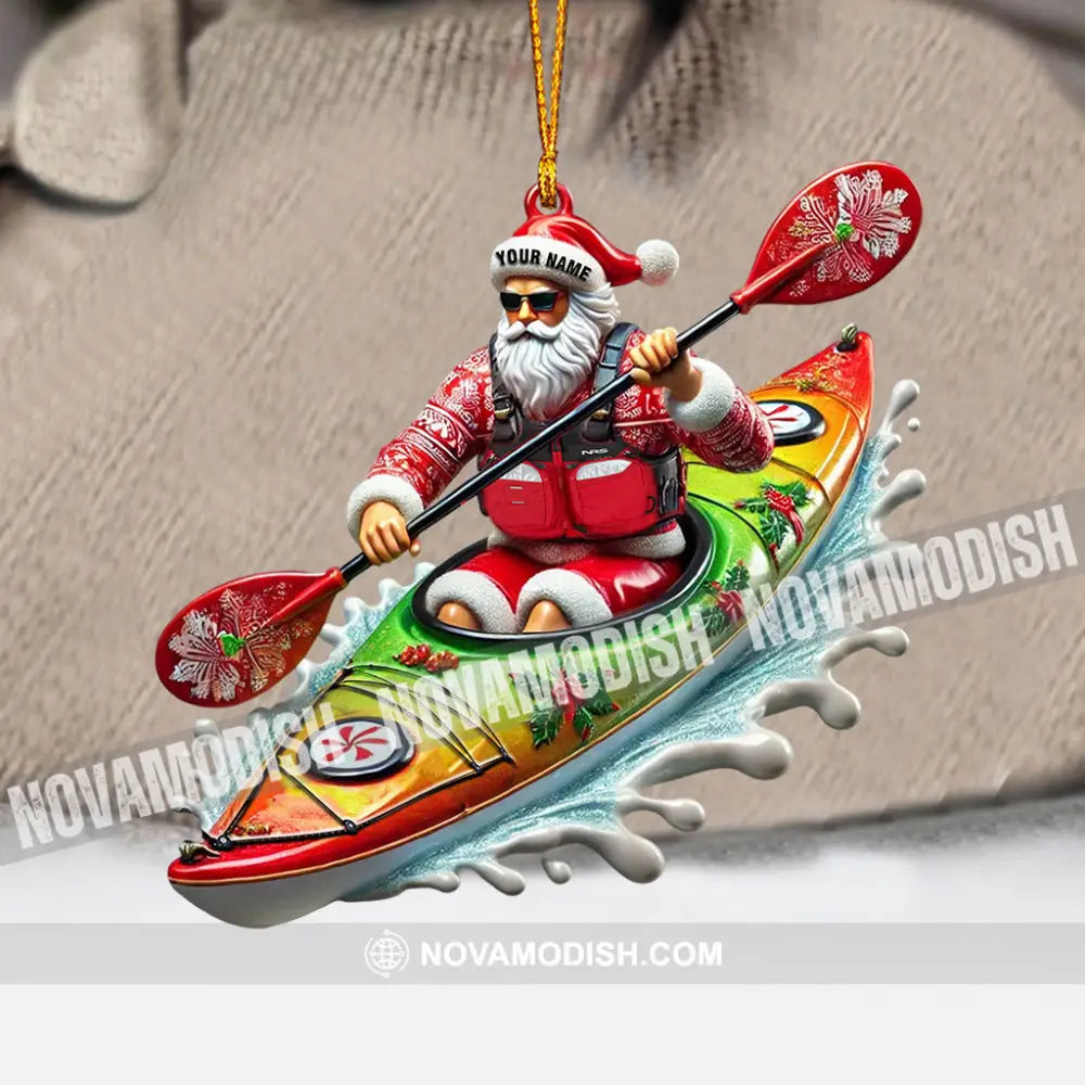 Kayak Christmas Home Decor Ornament Personalized