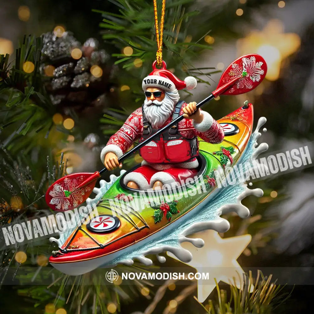 Kayak Christmas Home Decor Ornament Personalized