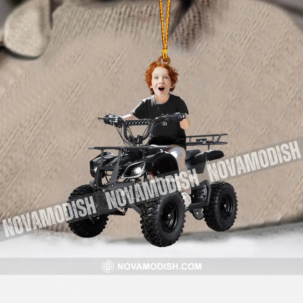 Kid Atv Christmas Home Decor Ornament Personalized