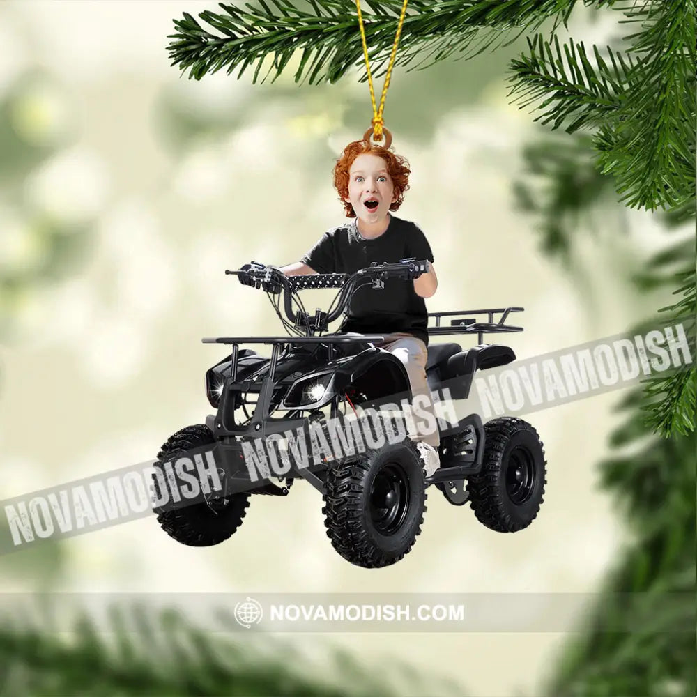 Kid Atv Christmas Home Decor Ornament Personalized