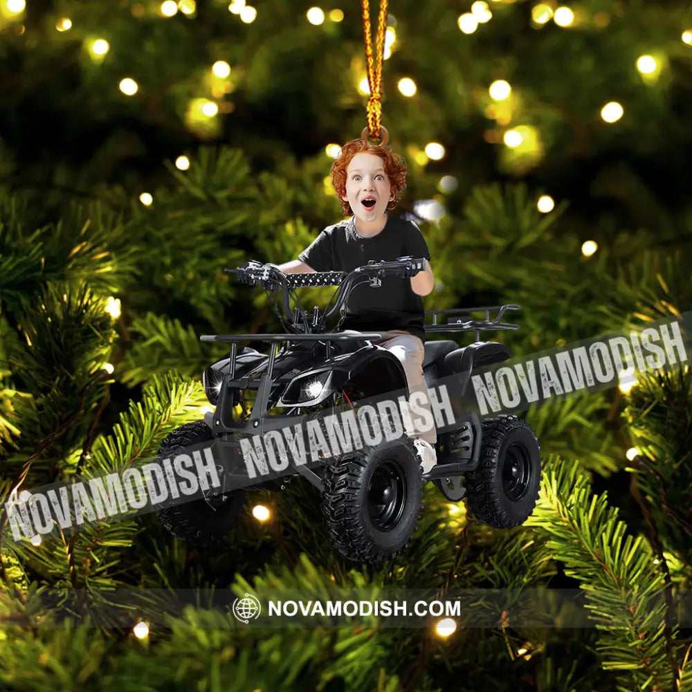 Kid Atv Christmas Home Decor Ornament Personalized