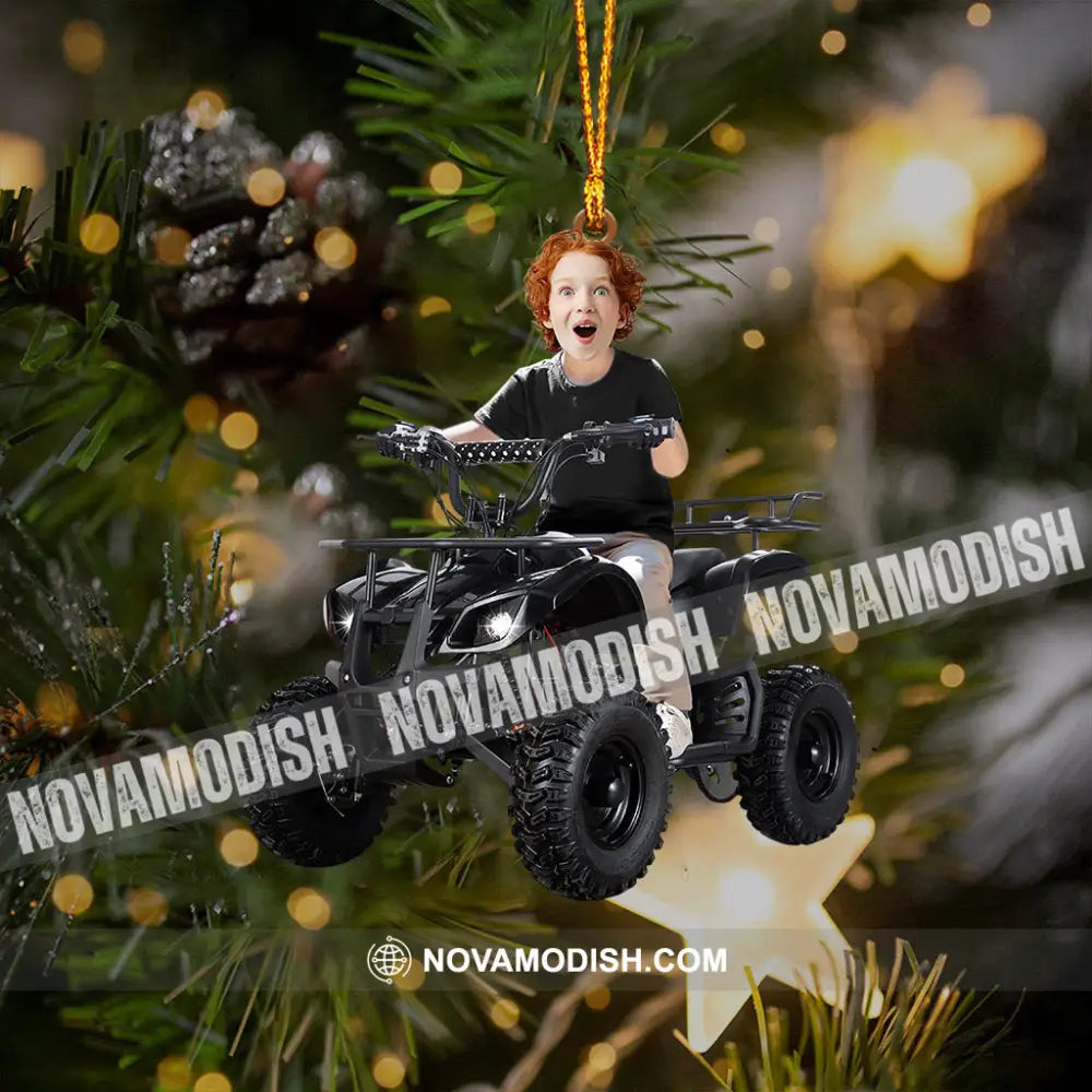 Kid Atv Christmas Home Decor Ornament Personalized