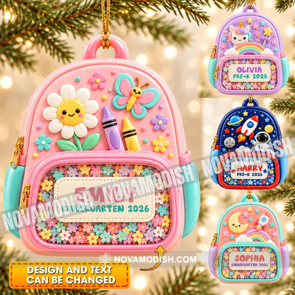 Kid Home Decor Christmas Ornament Personalized Ornament - 3.54’’ / 1 Ornament - Ornament