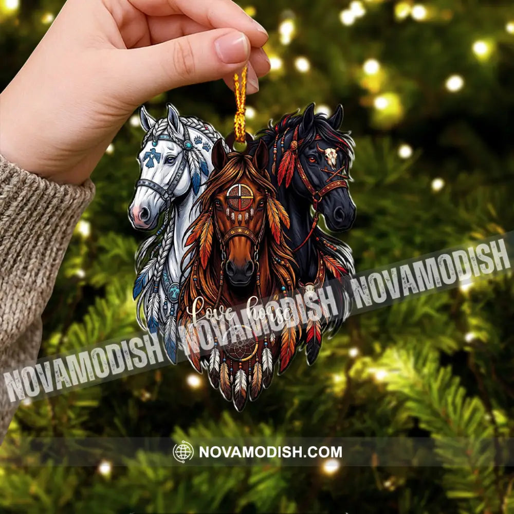 Love Horse Home Decor Christmas Ornament - Ornament