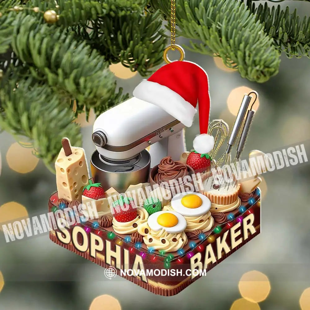 Making Cake Christmas Ornament Personalized 3.54’’ / 1