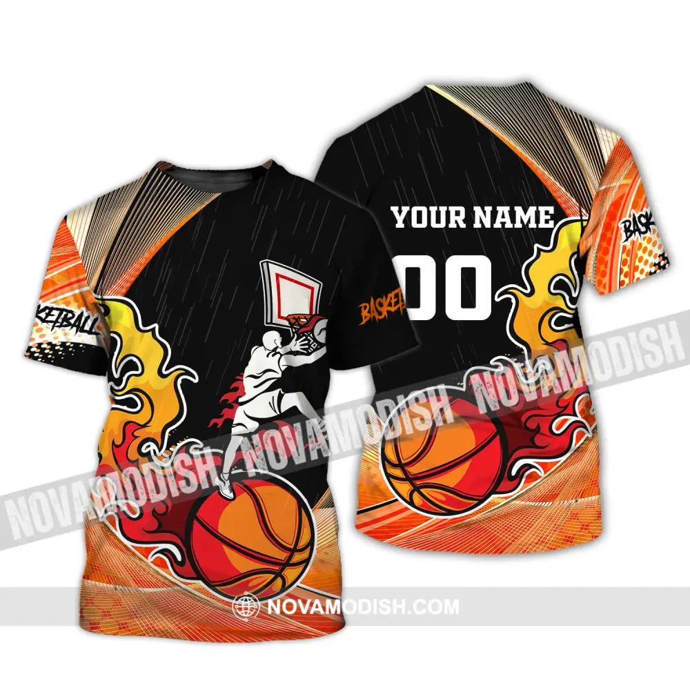 Man Shirt Basketball Custom Name T-Shirt Championship Gift For Player / S