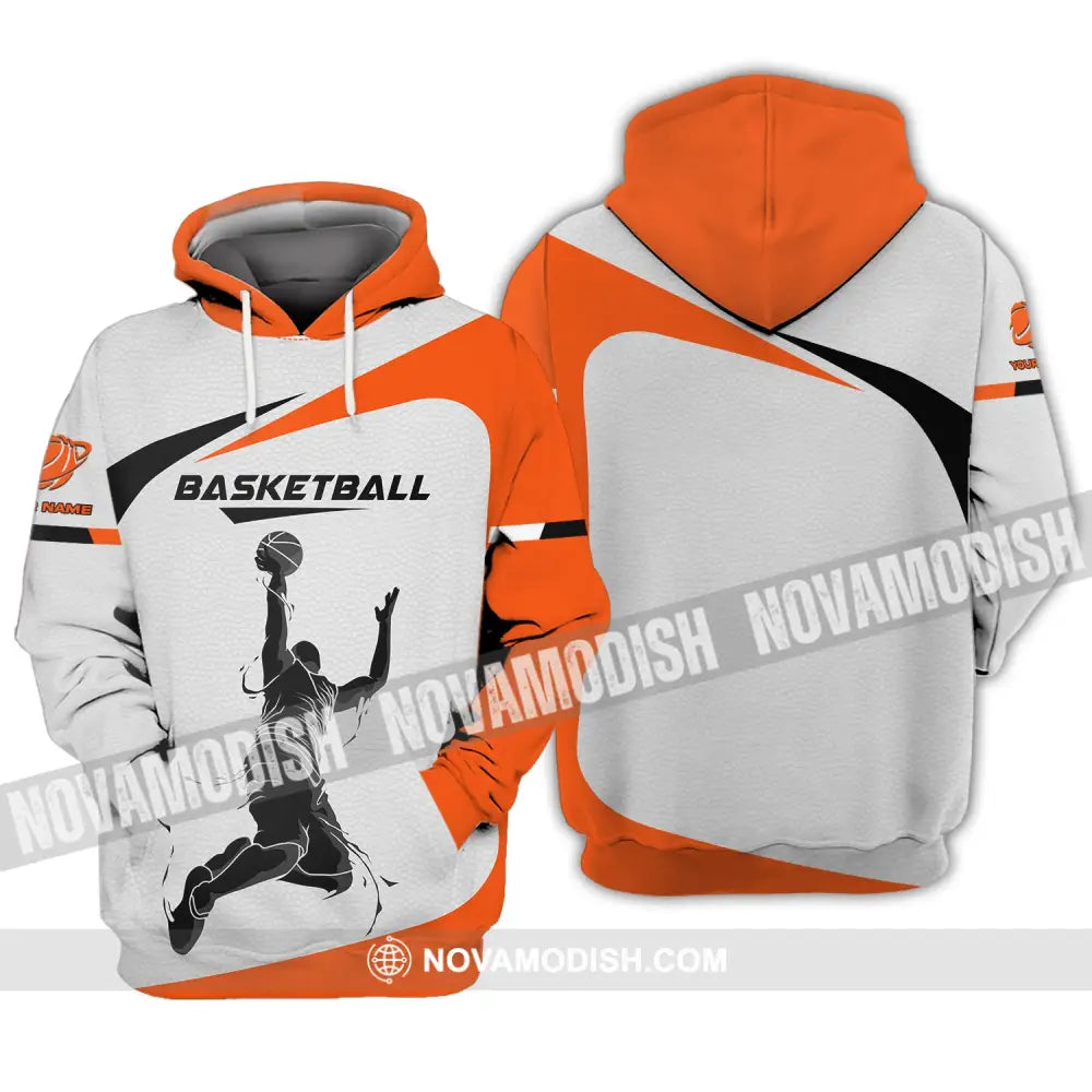 Man Shirt Basketball Custom Name T-Shirt Gift For Player Clothing Hoodie / S