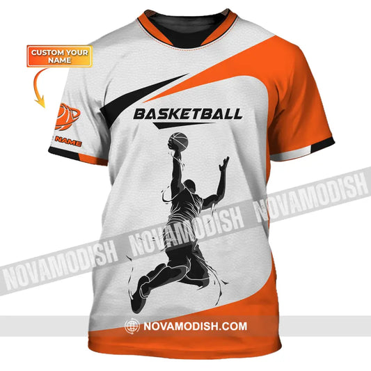 Man Shirt Basketball Custom Name T-Shirt Gift For Player Clothing / S
