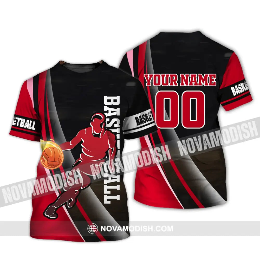 Man Shirt Basketball Custom Name T-Shirt Gift For Player / S