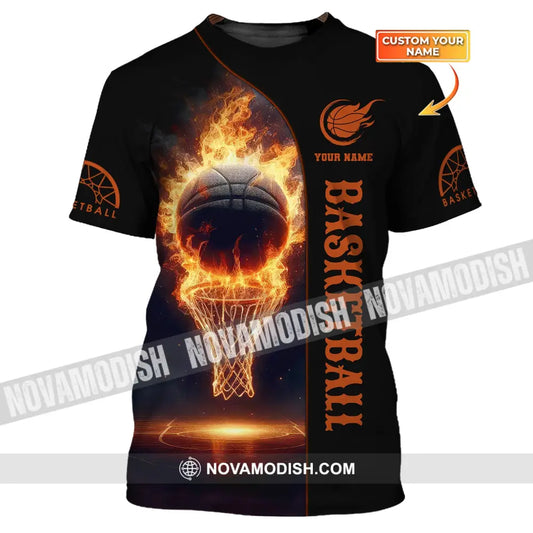 Man Shirt Basketball Custom Name T-Shirt Polo Gift For Player