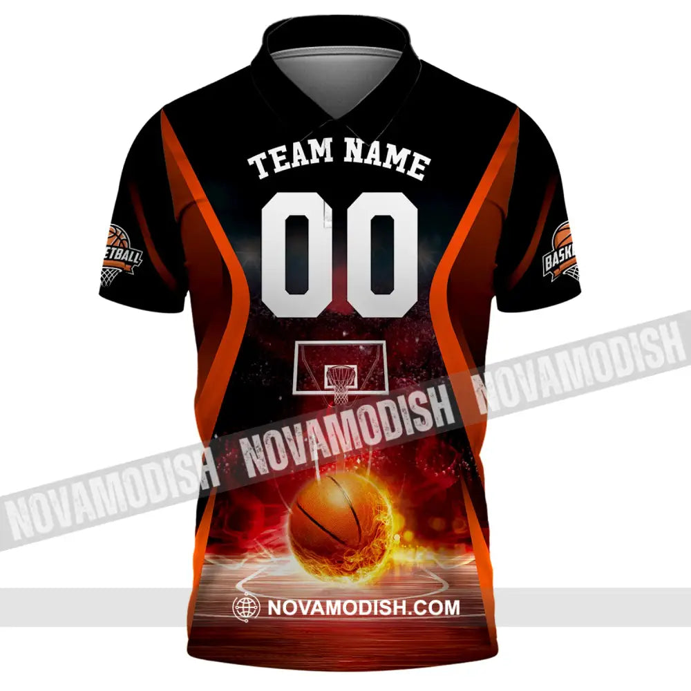 Man Shirt Basketball Polo Custom Name And Number T-Shirt Gift For Player / S