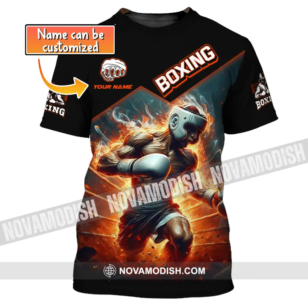 Man Shirt Boxing Custom Name T-Shirt Gift For Lover