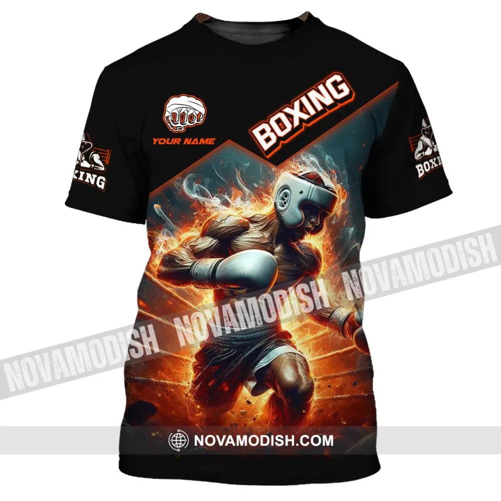 Man Shirt Boxing Custom Name T-Shirt Gift For Lover / S