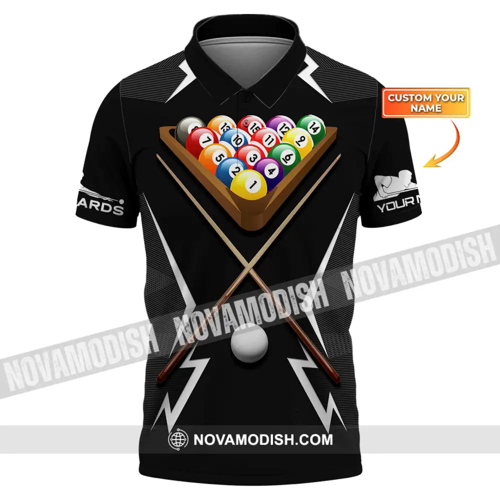 Man Shirt Custom Billiards Polo T-Shirt For Lovers / S T-Shirt