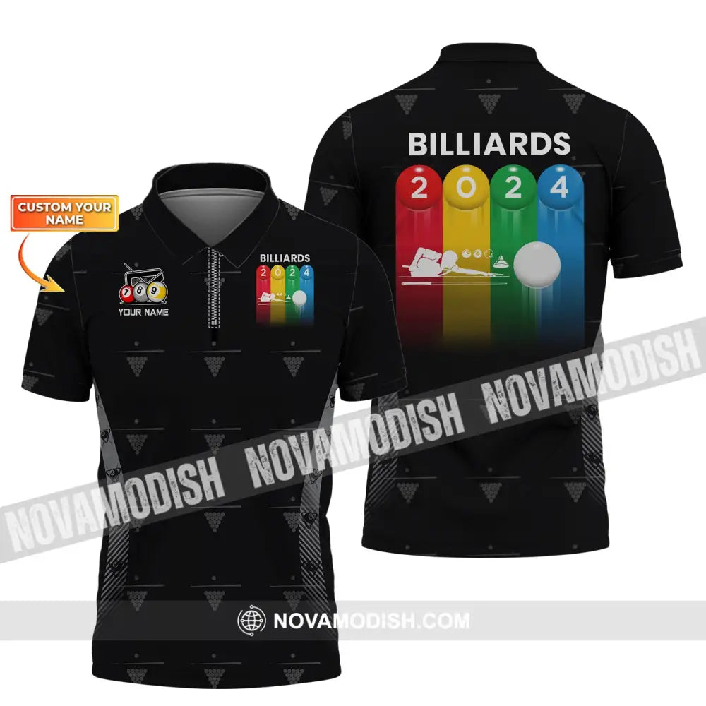 Man Shirt Custom Billiards Polo T-Shirt For Lovers / S T-Shirt