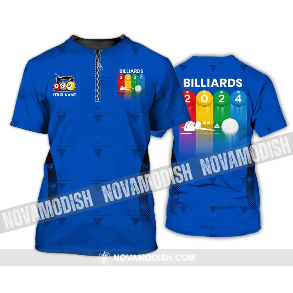 Man Shirt Custom Billiards Polo T-Shirt For Lovers T-Shirt / S