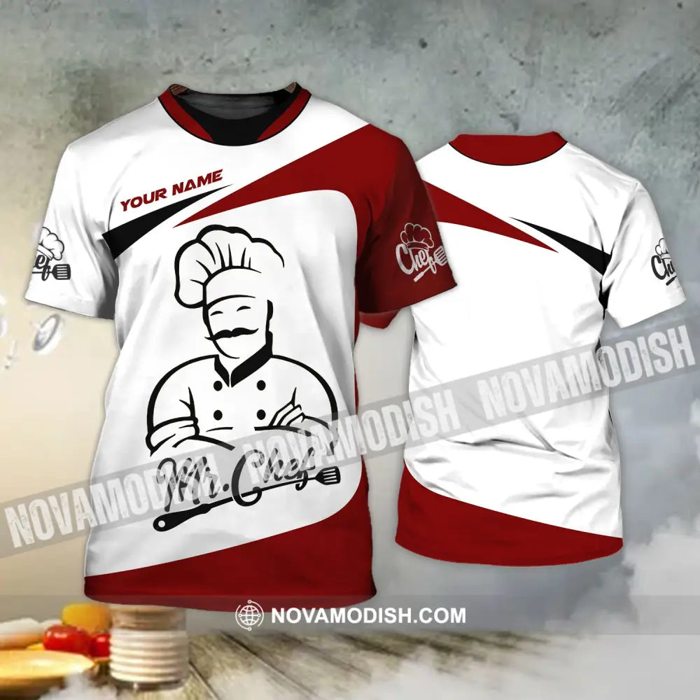 Man Shirt - Custom Chef Name T-Shirt Mr.Chef Shirt T-Shirt / S T-shirt