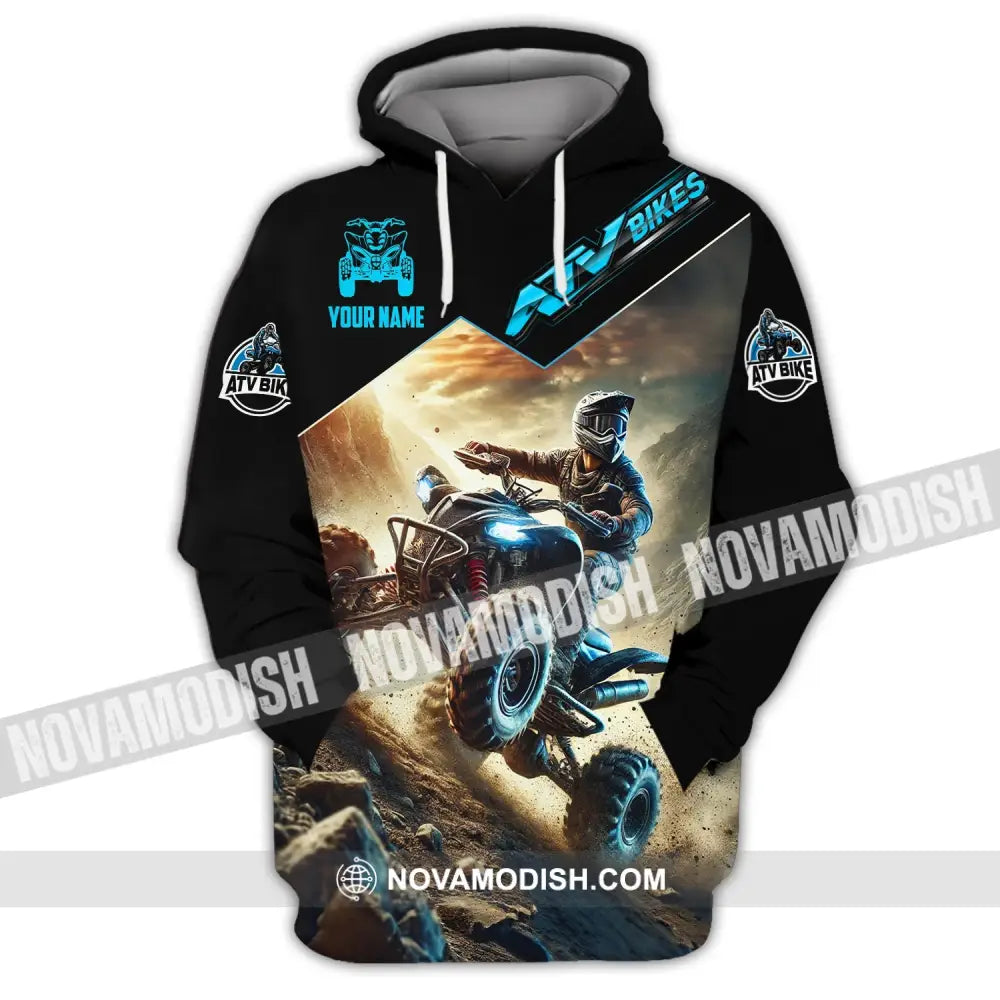 Man Shirt Custom Name Mountain Bike Polo Long Sleeve Gift Hoodie / S T-Shirt