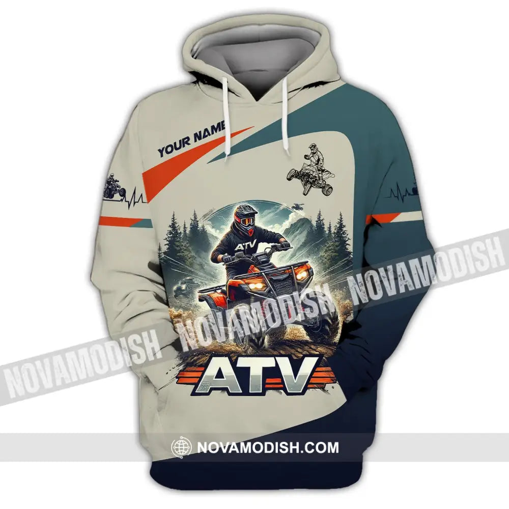 Man Shirt Custom Name All-Terrain Vehicle Atv Bike Polo Long Sleeve Gift Hoodie / S T-Shirt