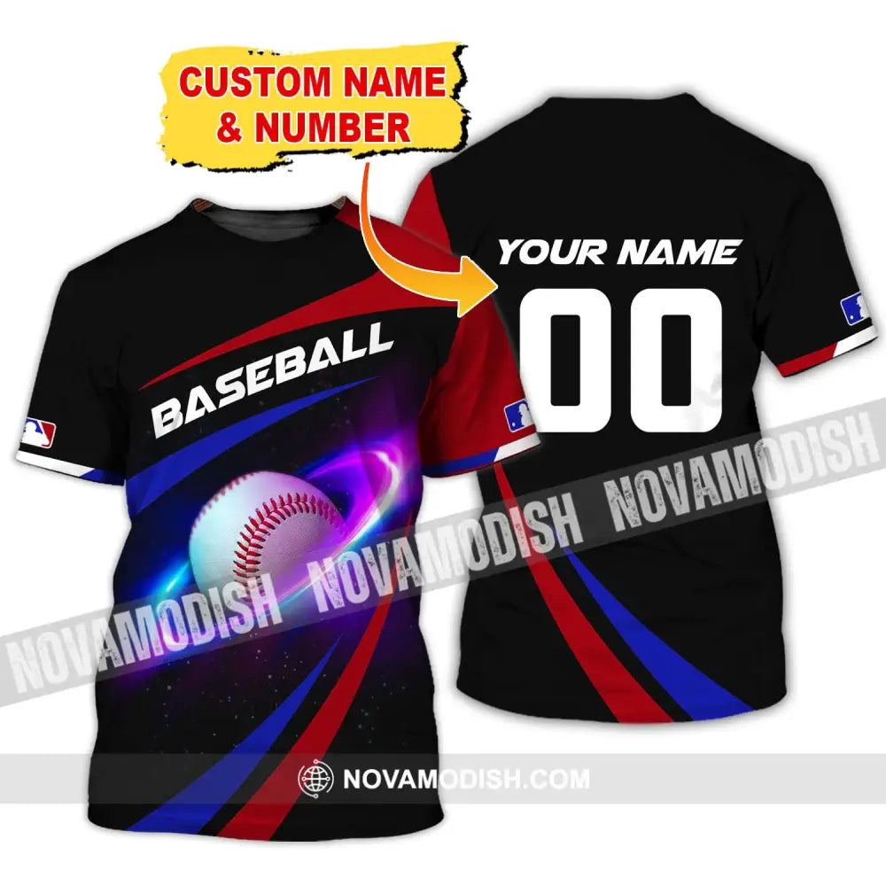 Man Shirt Custom Name And Number Baseball T-Shirt Gift For Player