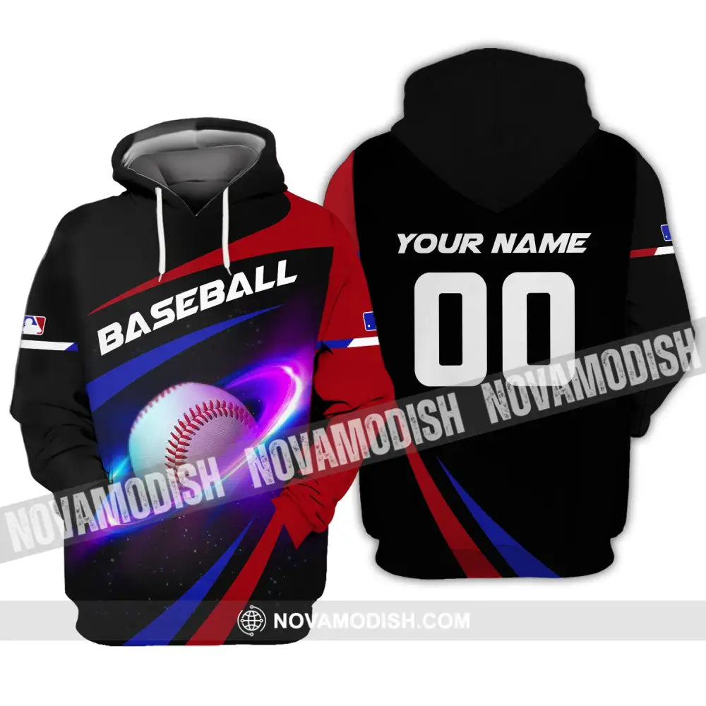 Man Shirt Custom Name And Number Baseball T-Shirt Gift For Player Hoodie / S