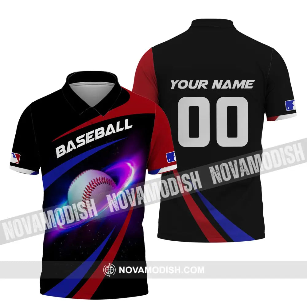 Man Shirt Custom Name And Number Baseball T-Shirt Gift For Player Polo / S