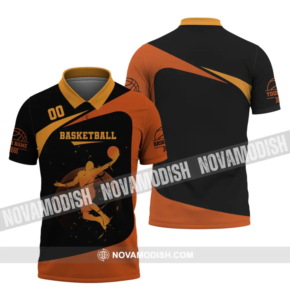 Man Shirt Custom Name And Number Basketball Gift For Player Polo / S T-Shirt