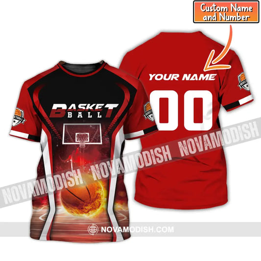 Man Shirt Custom Name And Number Basketball T-Shirt Gift For Player