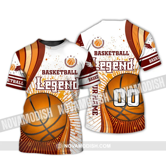 Man Shirt Custom Name And Number Basketball T-Shirt Legend Gift For Player / S