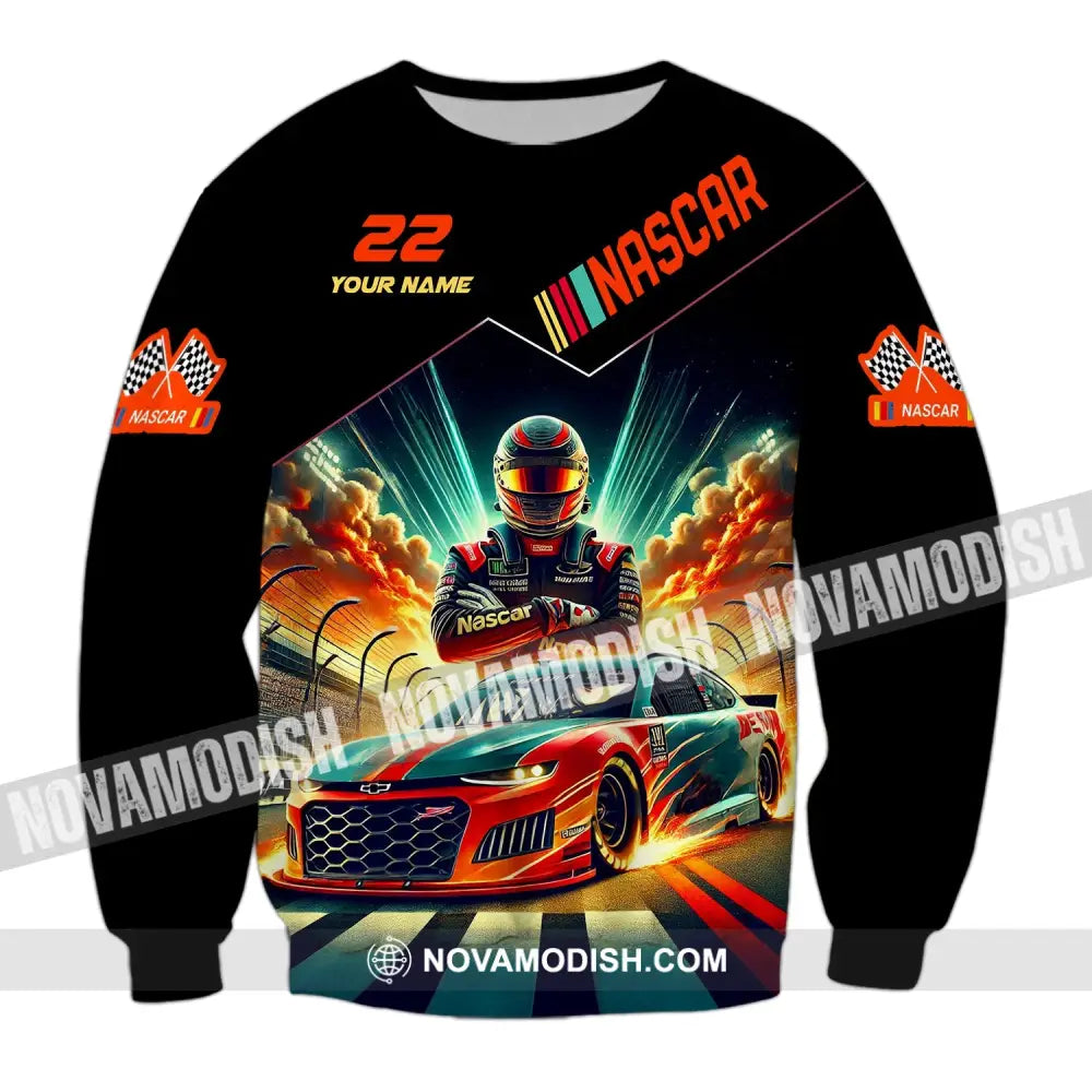 Man Shirt Custom Name And Number Nascar Hoodie Polo Long Sleeve / S T-Shirt