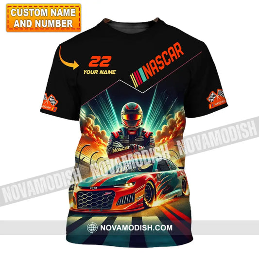 Man Shirt Custom Name And Number Nascar Hoodie Polo Long Sleeve T-Shirt