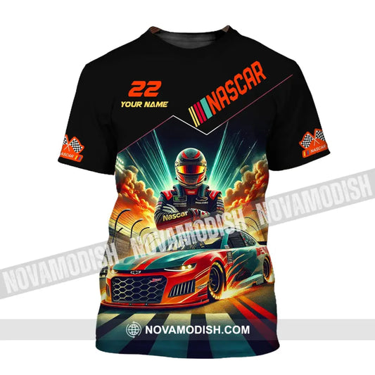 Man Shirt Custom Name And Number Nascar Hoodie Polo Long Sleeve T-Shirt / S T-Shirt