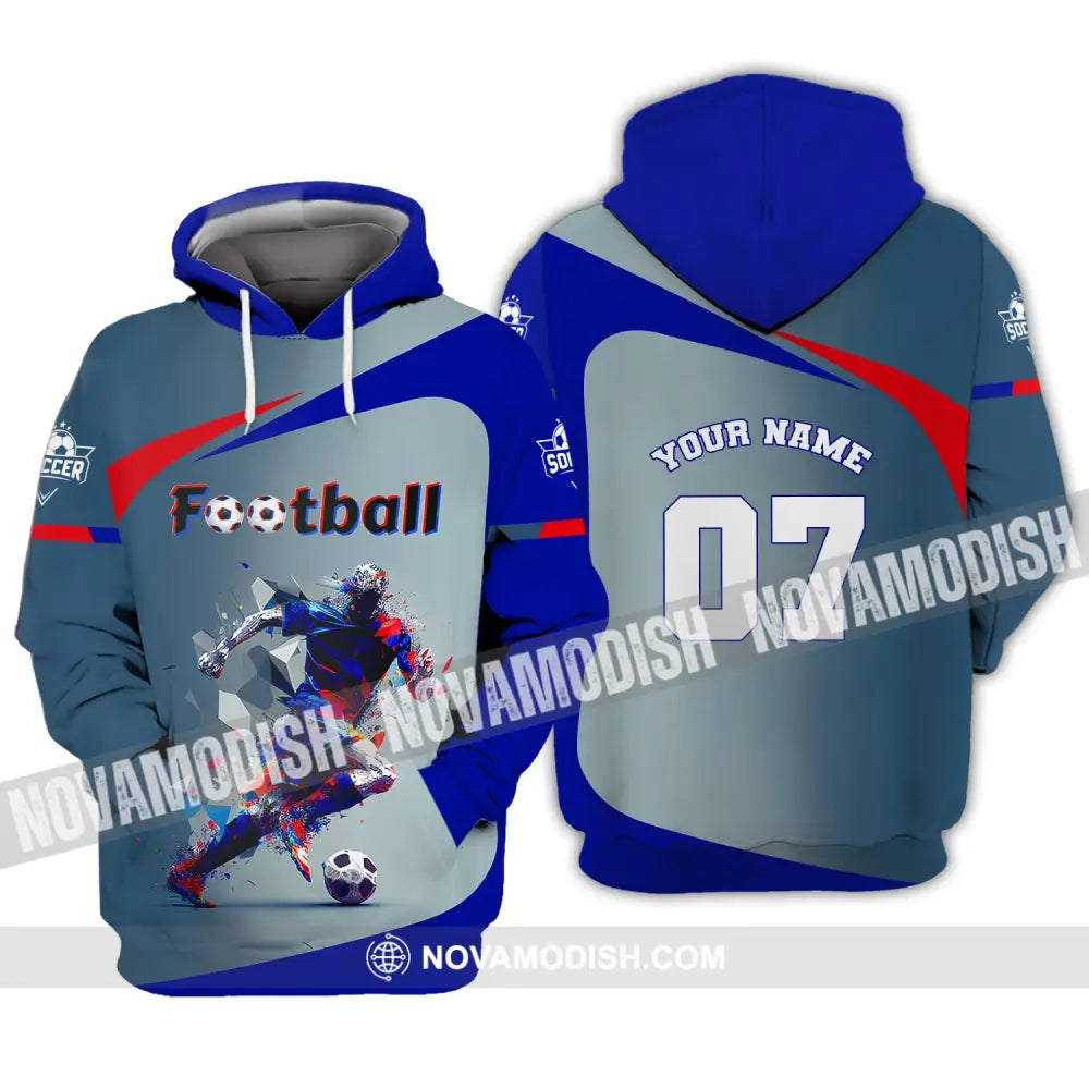 Man Shirt Custom Name And Number Soccer Gift For Lover Hoodie / S T-Shirt